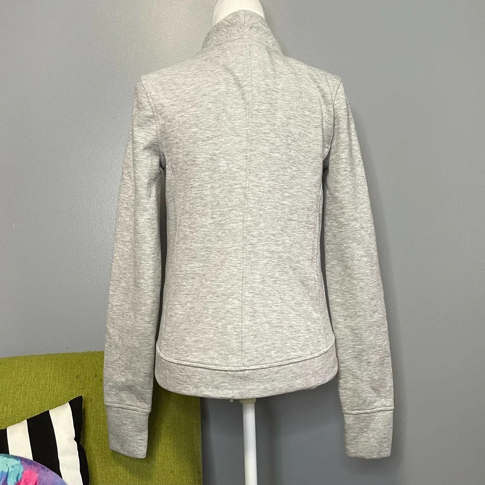 Victorias Secret Sport VS Grey High Neck Full Zip Sweatshirt XS - Picture 4 of 6